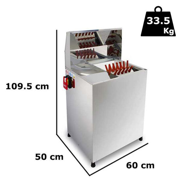 54-Finger Wet Poultry Plucker 250W Drum Style Chicken Plucker Machine